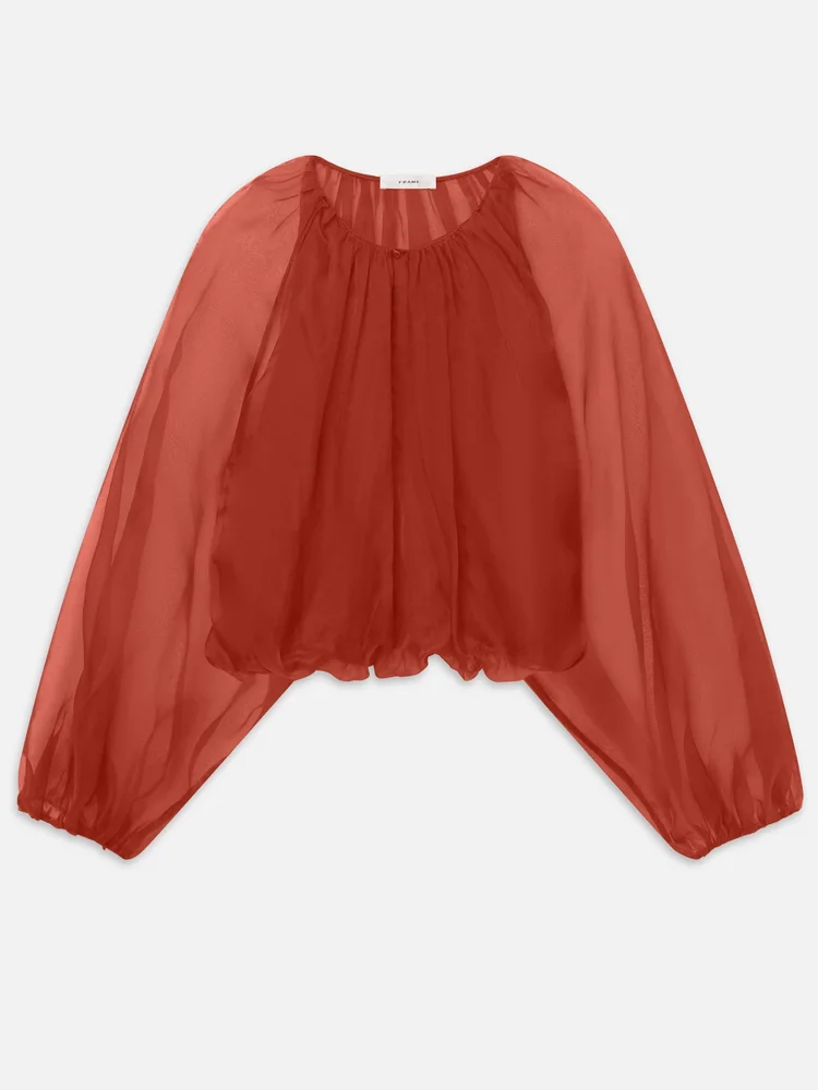 The Sheer Balloon Blouse