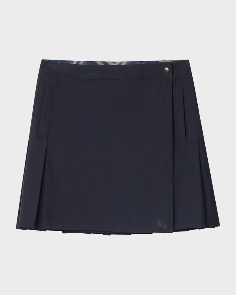 Nadina Pleated Mini Wrap Skirt