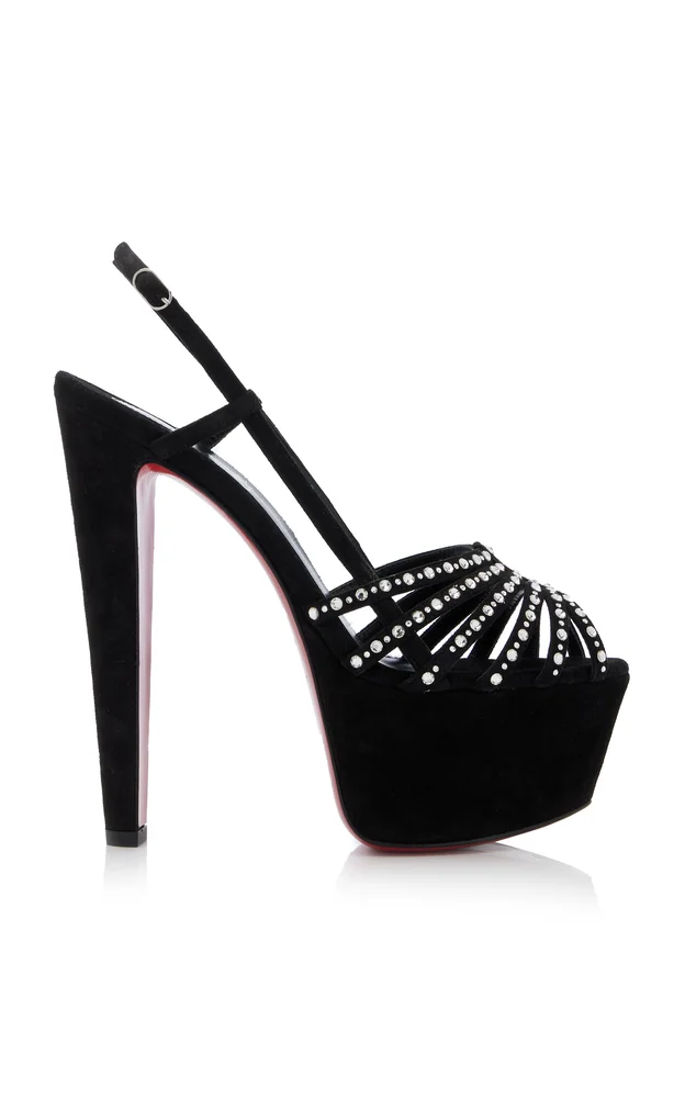 Alta 160mm Veau Velours Platform Sandals