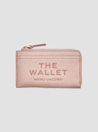 The Leather Top-Zip Multi Wallet (Rose)