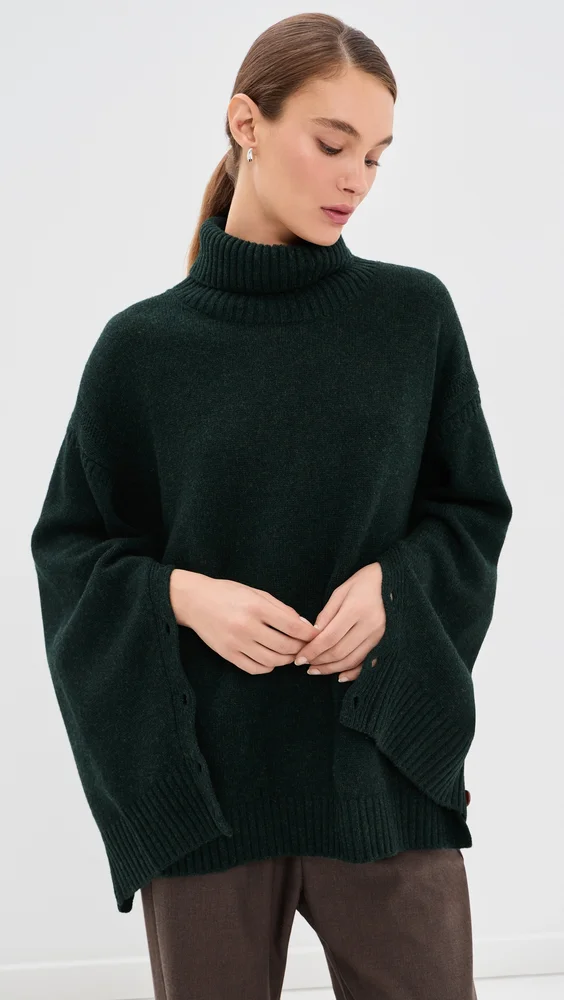 Button Wool Sweater