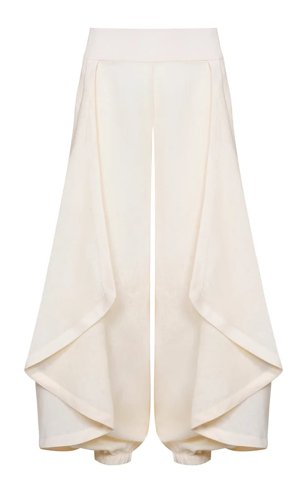 Heat Echo Linen Wide-Leg Pants