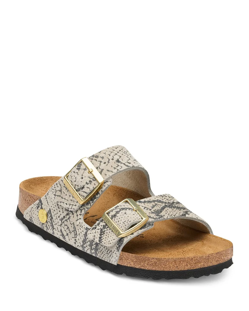 Women's Arizona Snake Print Suede Sandals