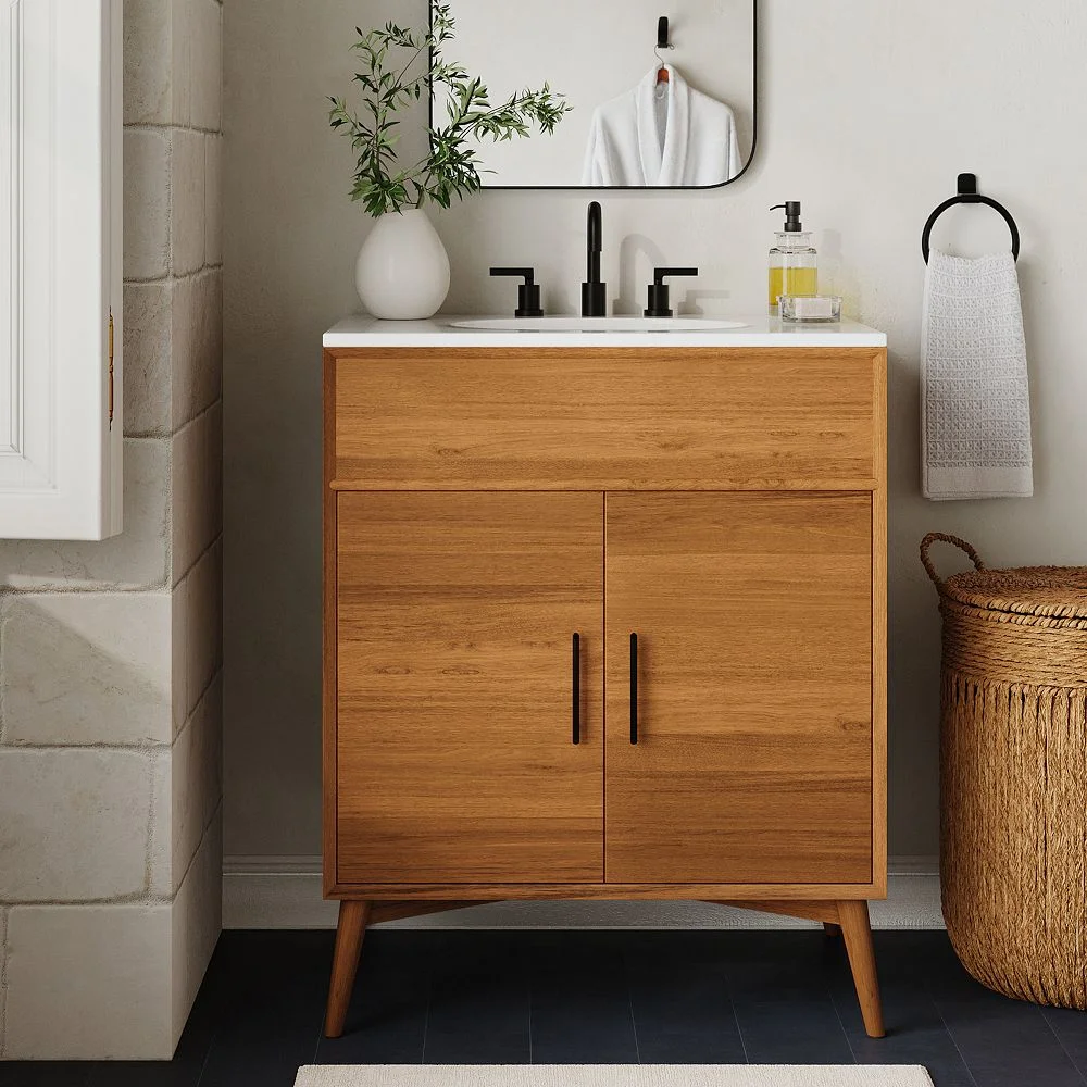 Mid-Century Single Bathroom Vanity