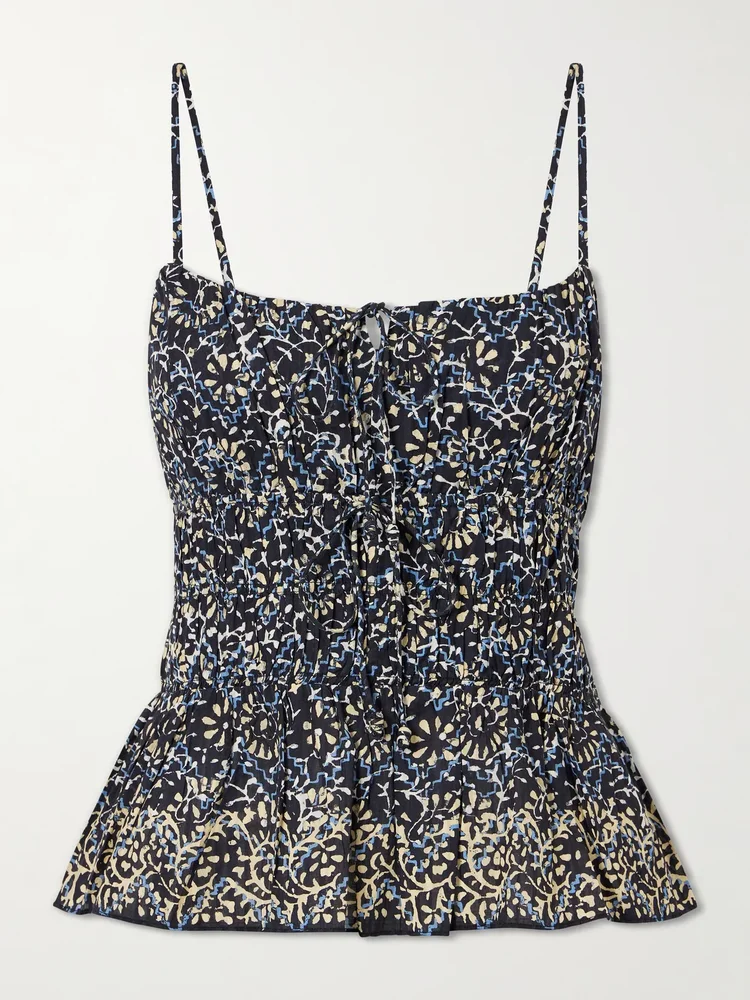 anya printed cotton tank