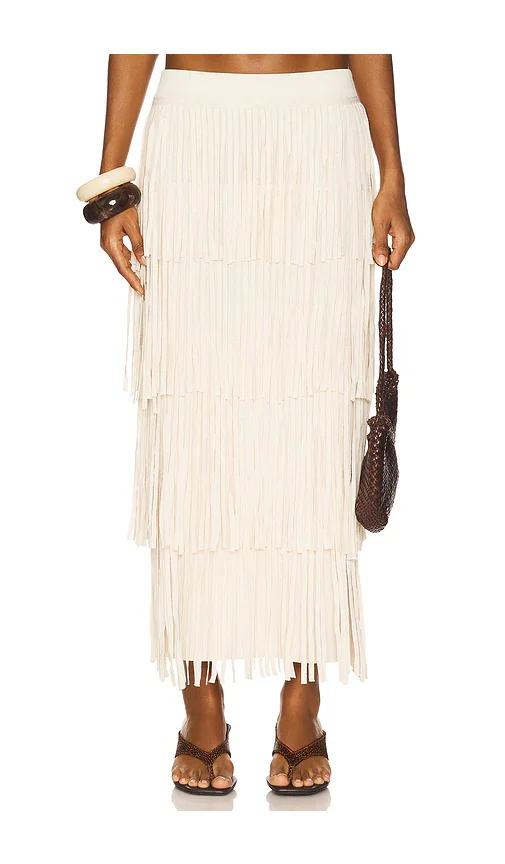 Za Za Knit Fringe Skirt