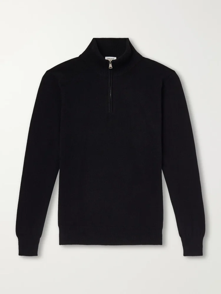 Cashmere Half-Zip Sweater