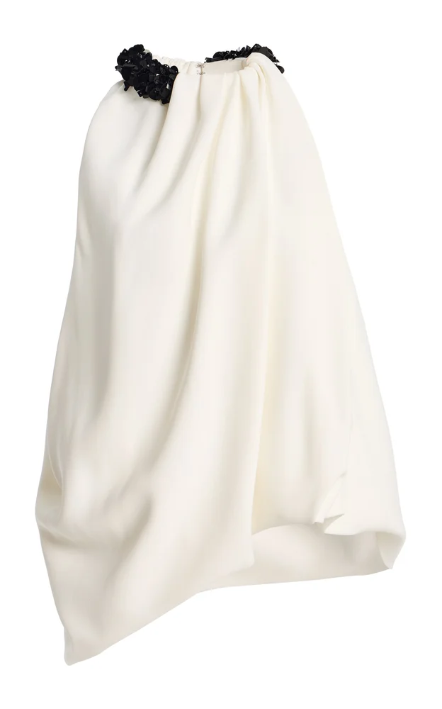 The Haze Embroidered Crepe Top
