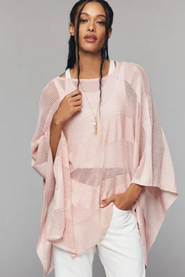 Open-Knit Poncho