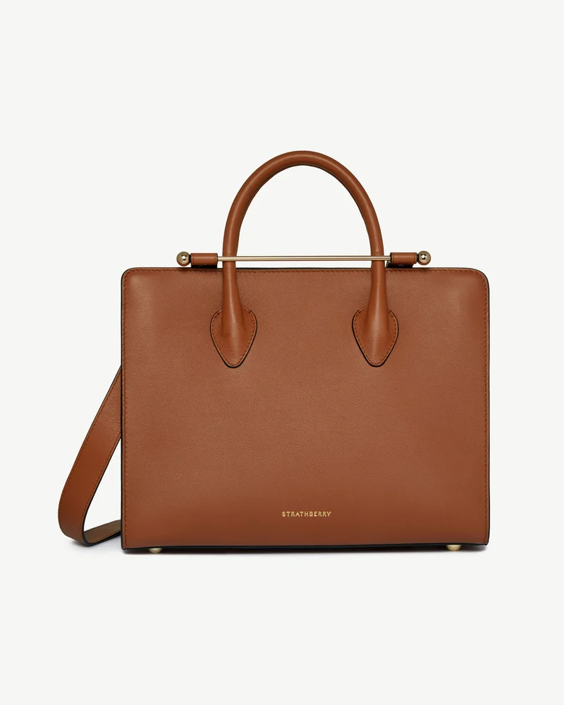 Midi Tote in Chestnut