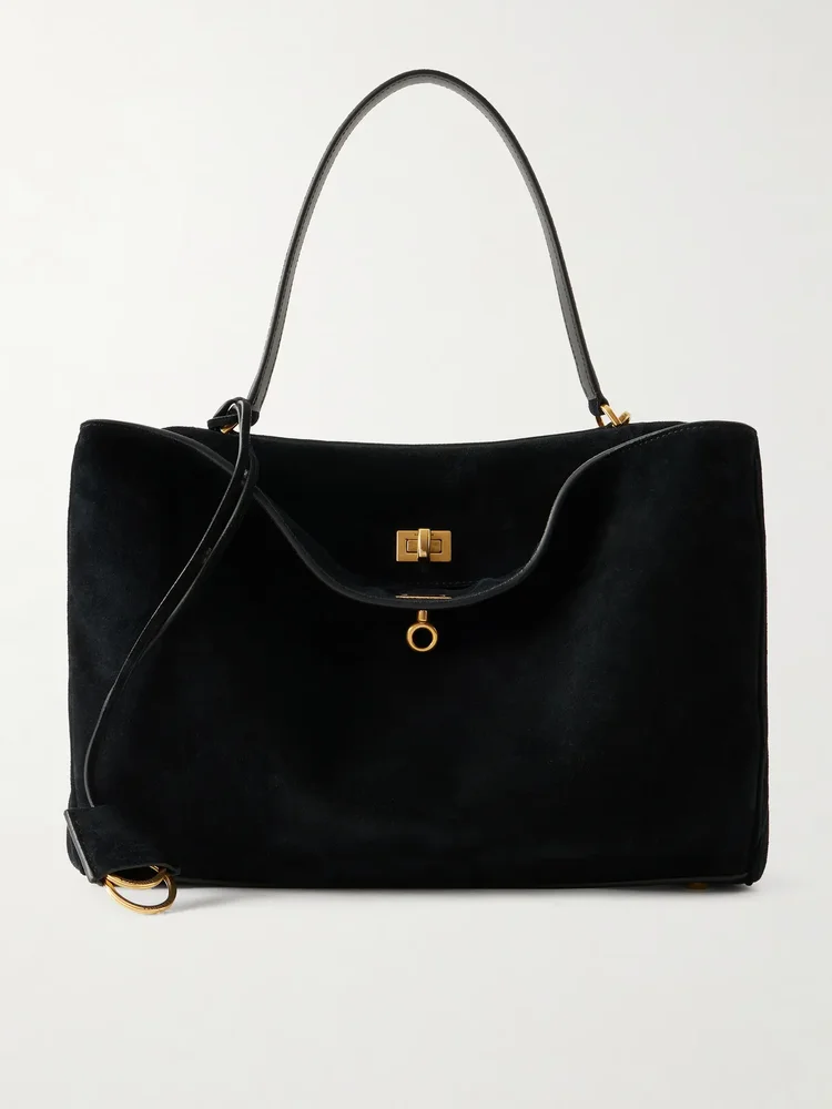 Balenciaga Rodeo suede shoulder bag