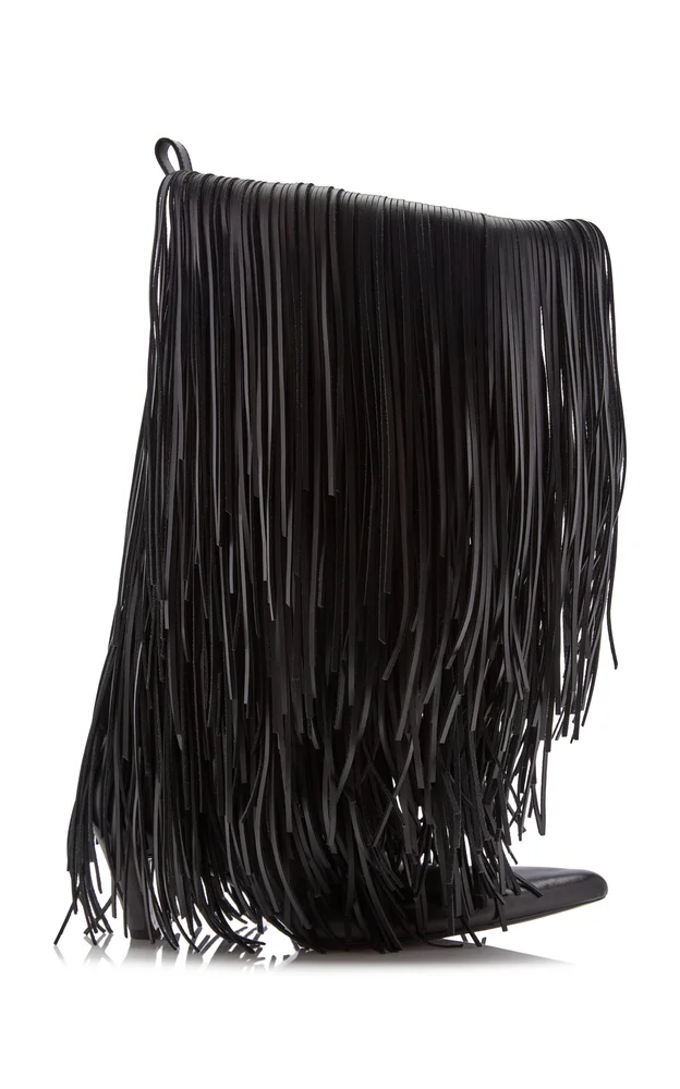 Fringe Leather Boots