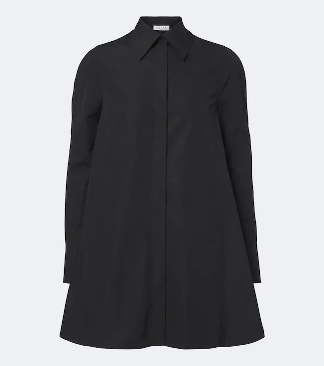 Oversized cotton poplin shirt