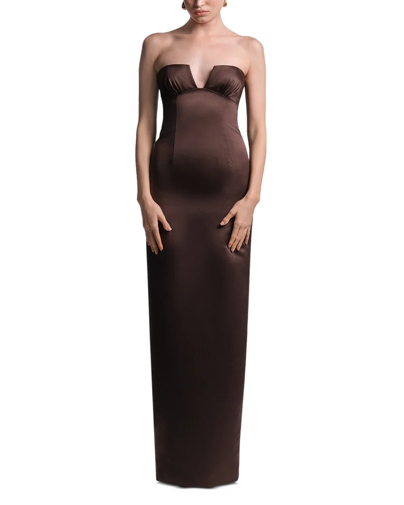 Mariane Strapless Column Gown