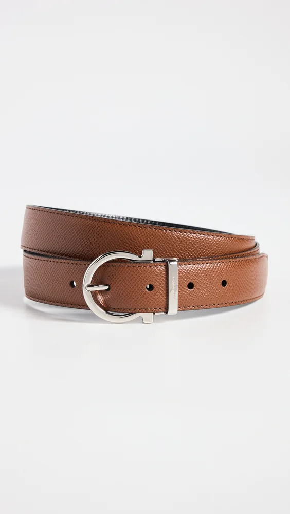 Single Gancio Reversible Paloma Leather Belt