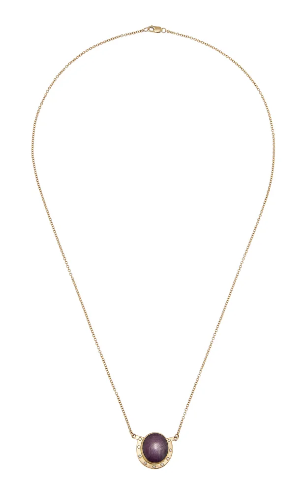 Paloma "Lone Star" 14K Yellow Gold Ruby and Diamond Necklace
