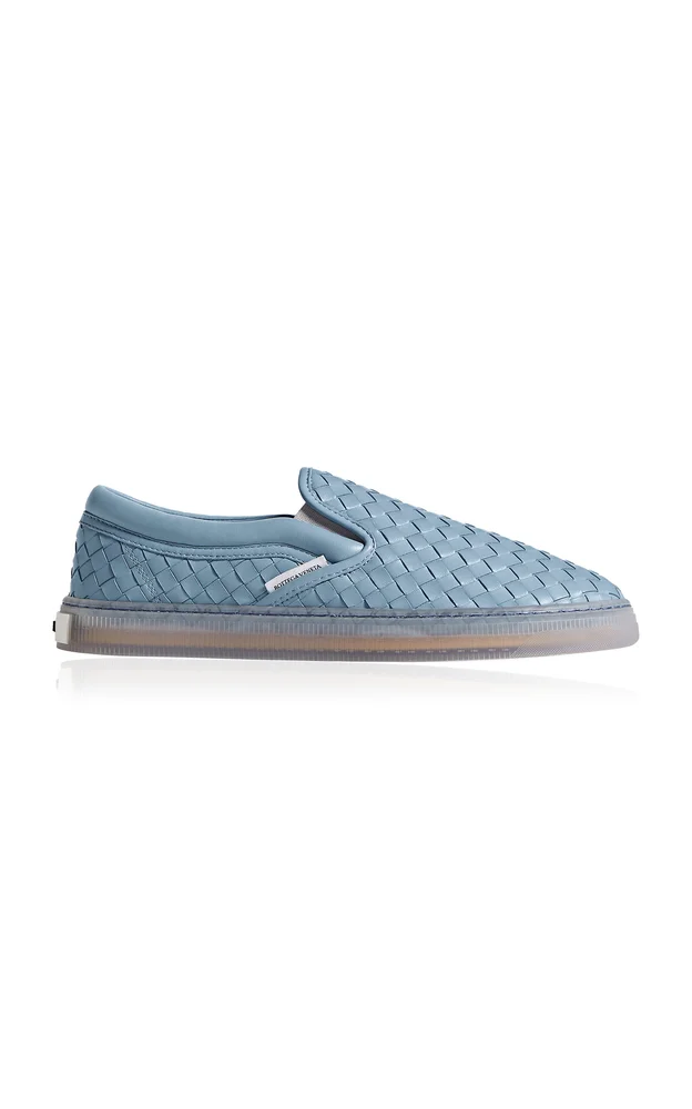Serena Slip-on Intrecciato Leather Sneakers