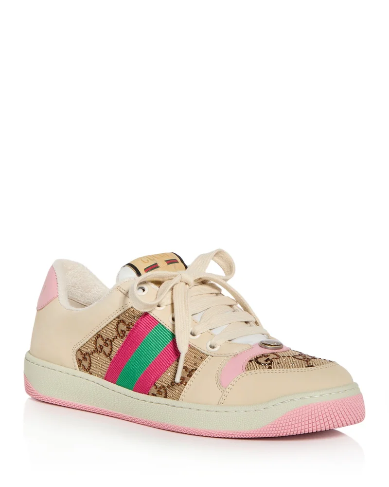 Women's GG Crystal Screener Low Top Sneakers