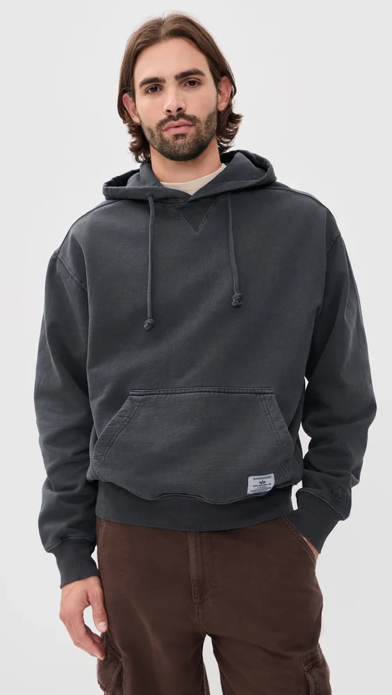 Washed Essential Hoodie Relaxed Fit Sweatshirt