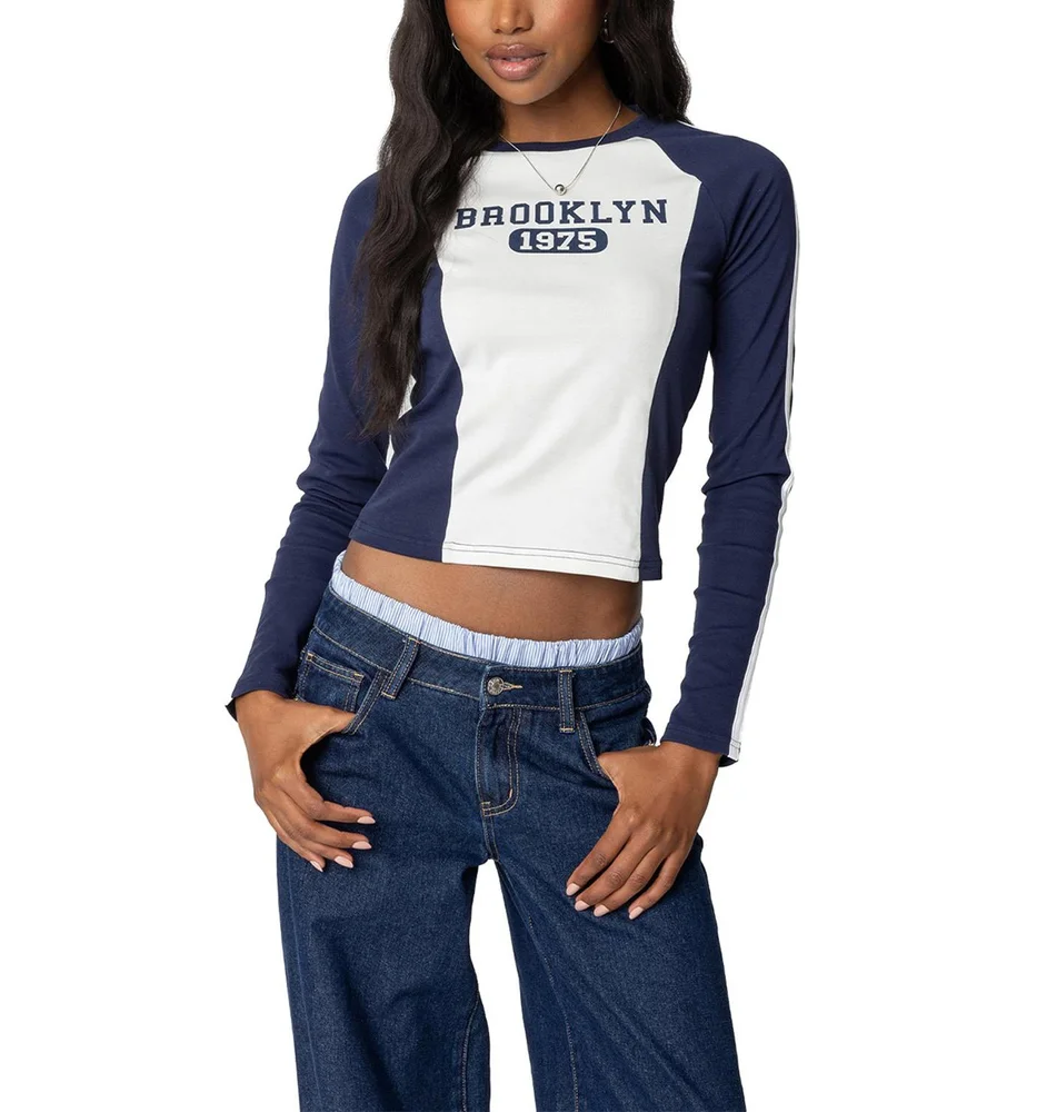 Brooklyn Raglan Long Sleeve T Shirt