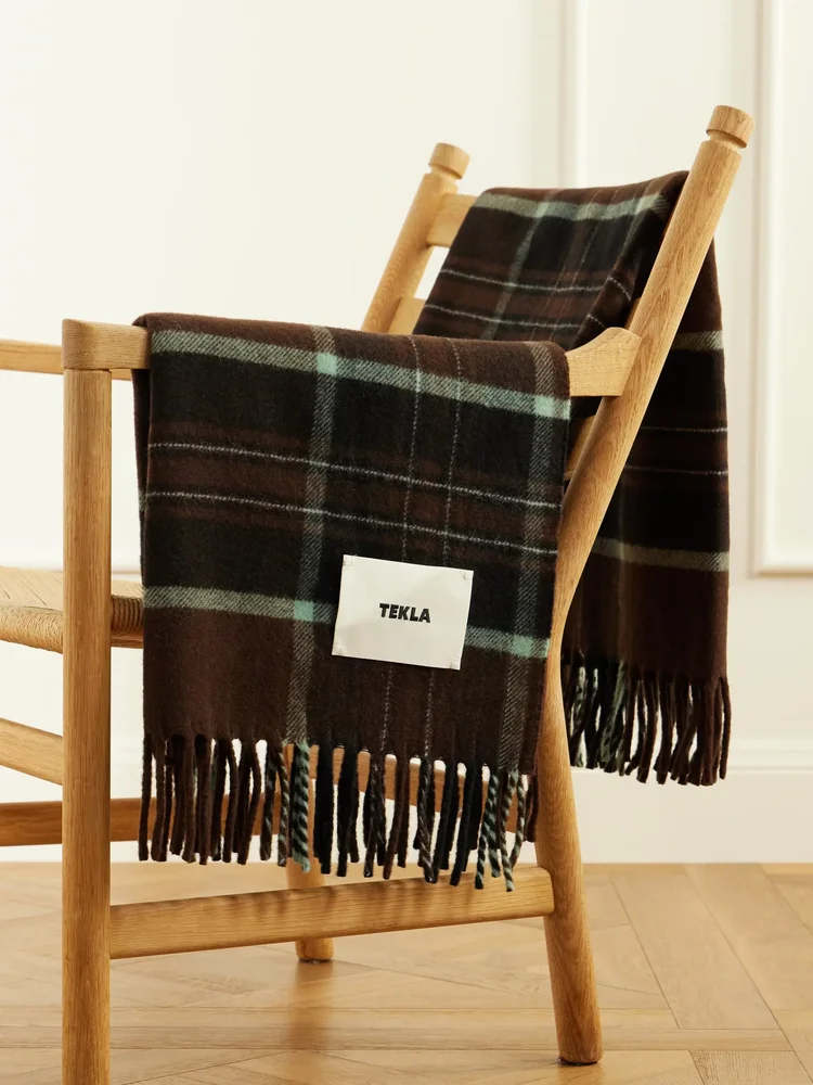 Checked Wool Throw