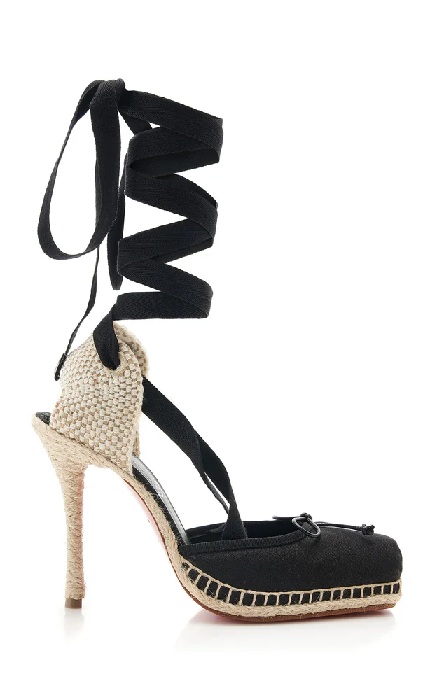 Cassiadrilla 100mm Linen Espadrille Pumps