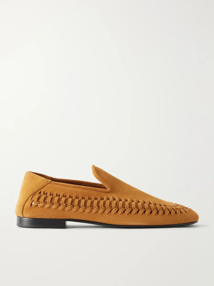 Whip suede loafers