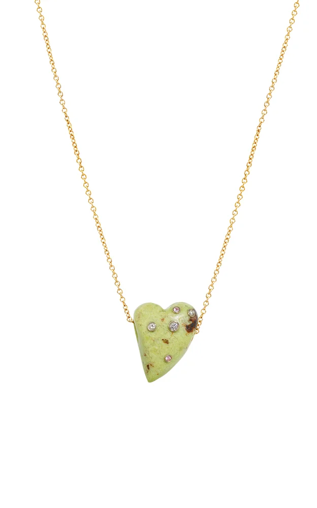 Playfulness 14K Gold Opal, Diamond Charm