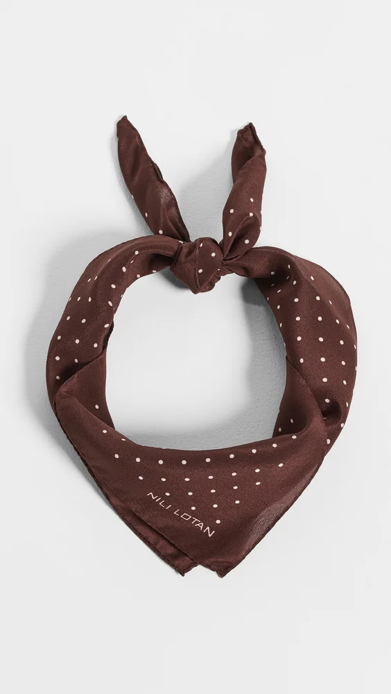 Silk Mini Dot Scarf