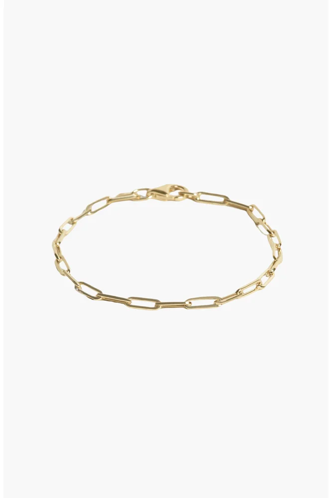 Paperclip Link Chain Bracelet