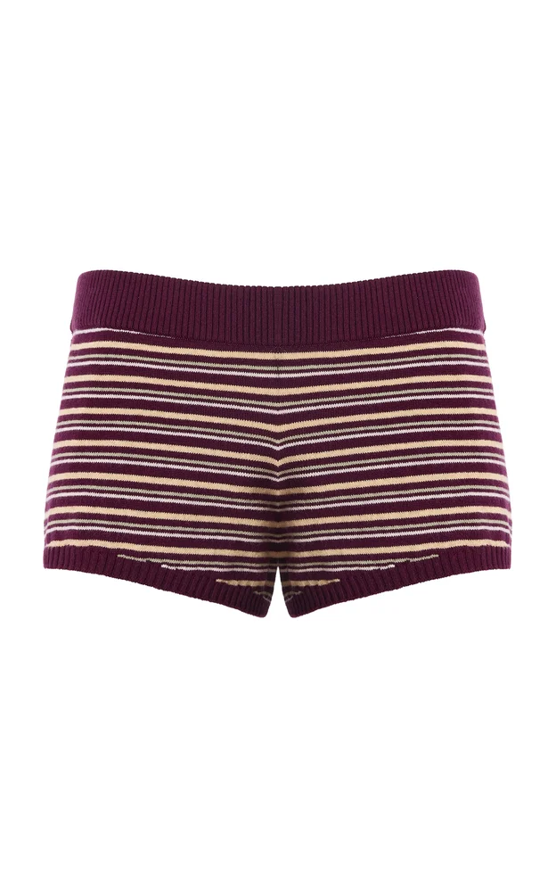 Camden Knitted Cotton-Cashmere Mini Shorts