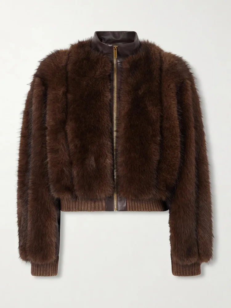Valiant plush bomber jacket