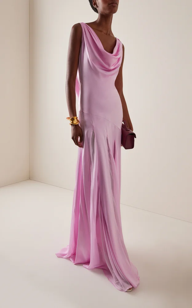 Exclusive Milan Silk Maxi Dress