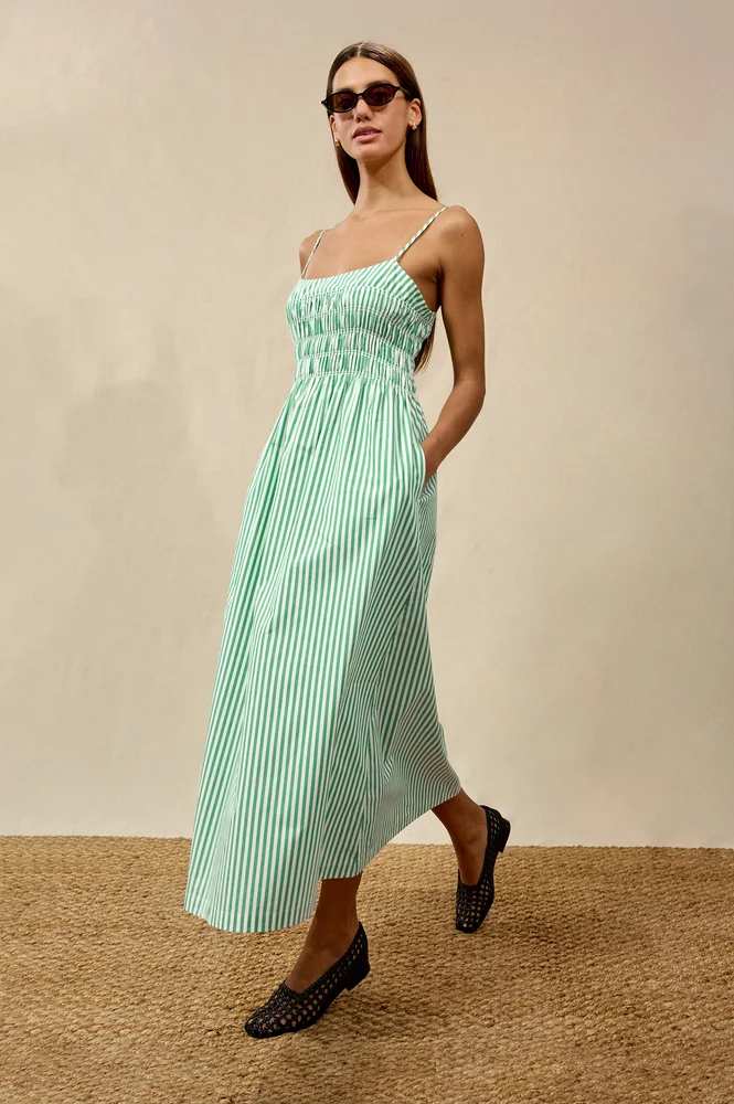 ZANA DRESS - COBALT STATIC LEOPARD