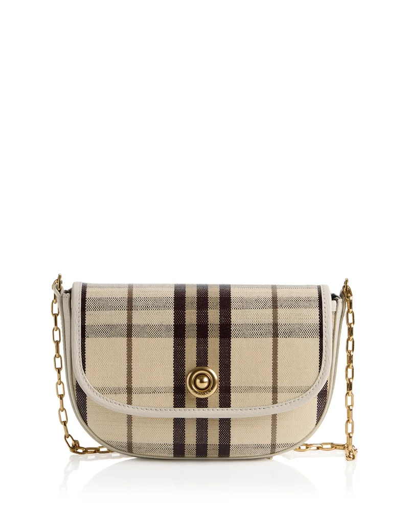 Pink Leather Soho Round Chain Crossbody Mini