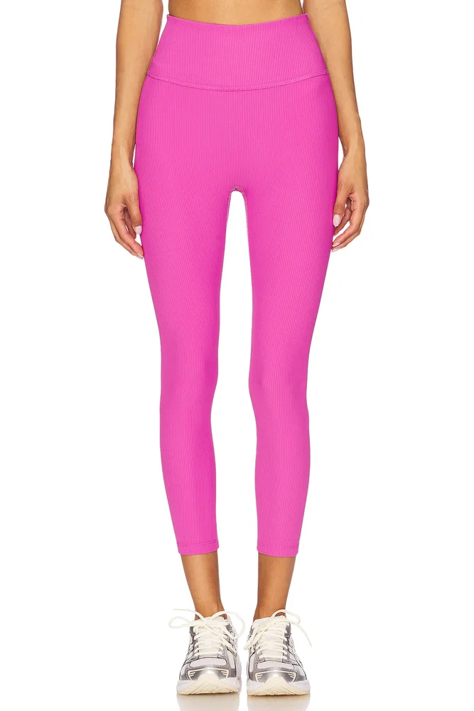Impulse Ribbed High Waisted Midi Legging