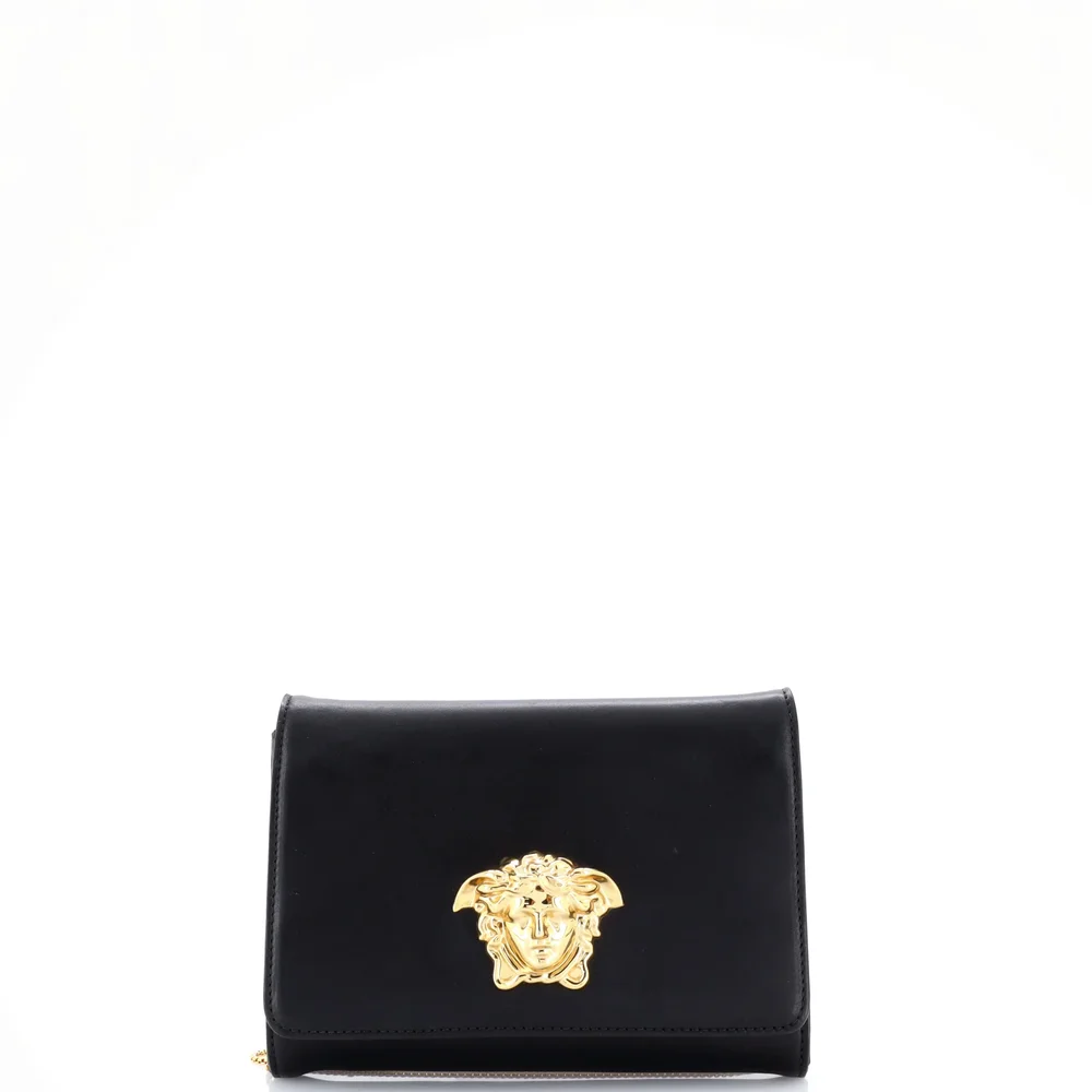 Medusa Chain Clutch Leather Small
