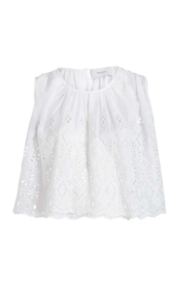 Dacere Cotton Eyelet Top
