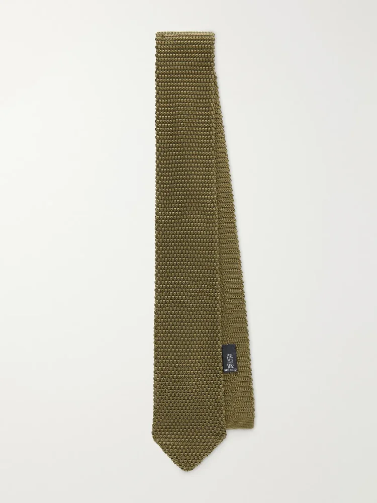 7cm Knitted Silk Tie