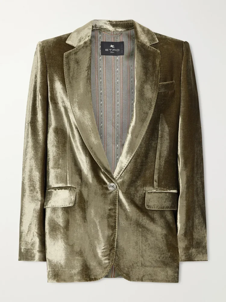 velvet blazer