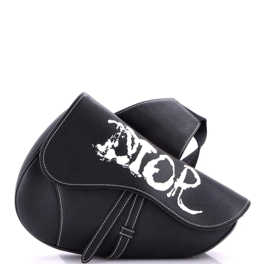 Pre-Owned Peter Doig Saddle Bag Printed Leather Medium