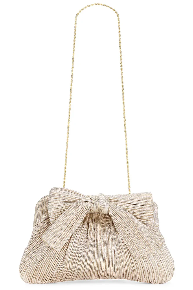 Rayne Pleated Bow Clutch