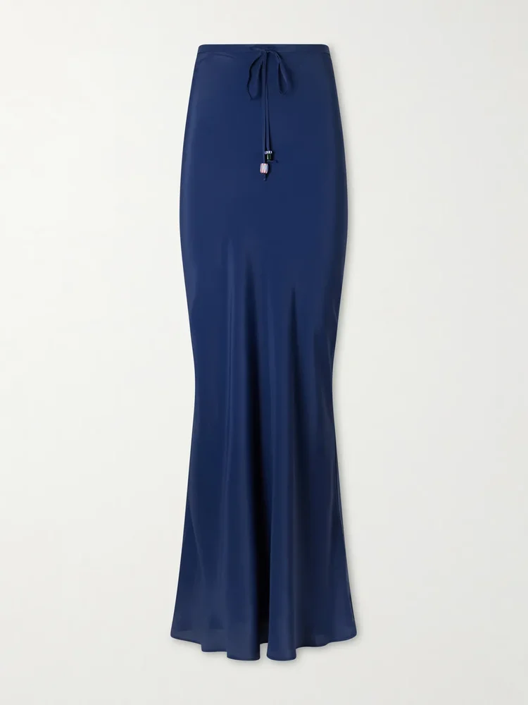 Emily satin maxi skirt