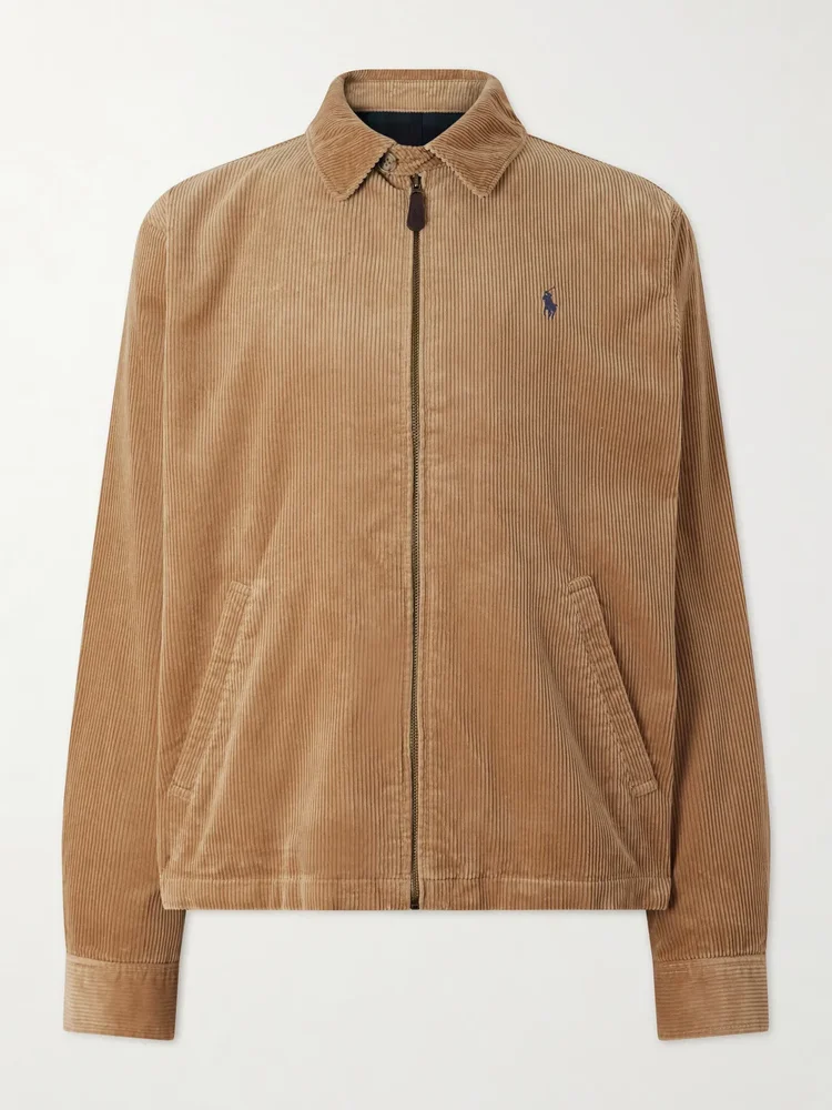 Cotton-Corduroy Bomber Jacket