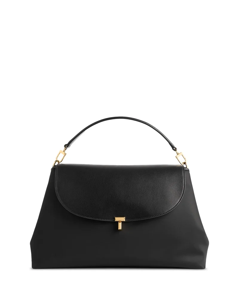 T-Lock Nylon and Leather Convertible Satchel