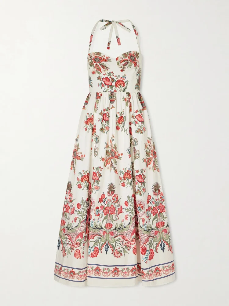 Johanna Chintz floral-print cotton maxi dress