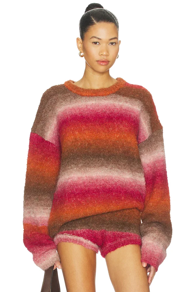Jacquard Knit Popover Sweater