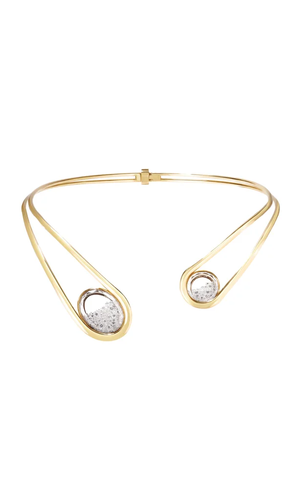 Cascavel 18K Yellow Gold and Diamond Choker