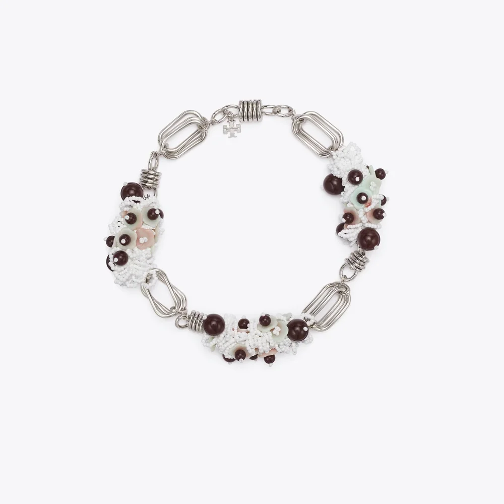 Large Runway Beaded Necklace