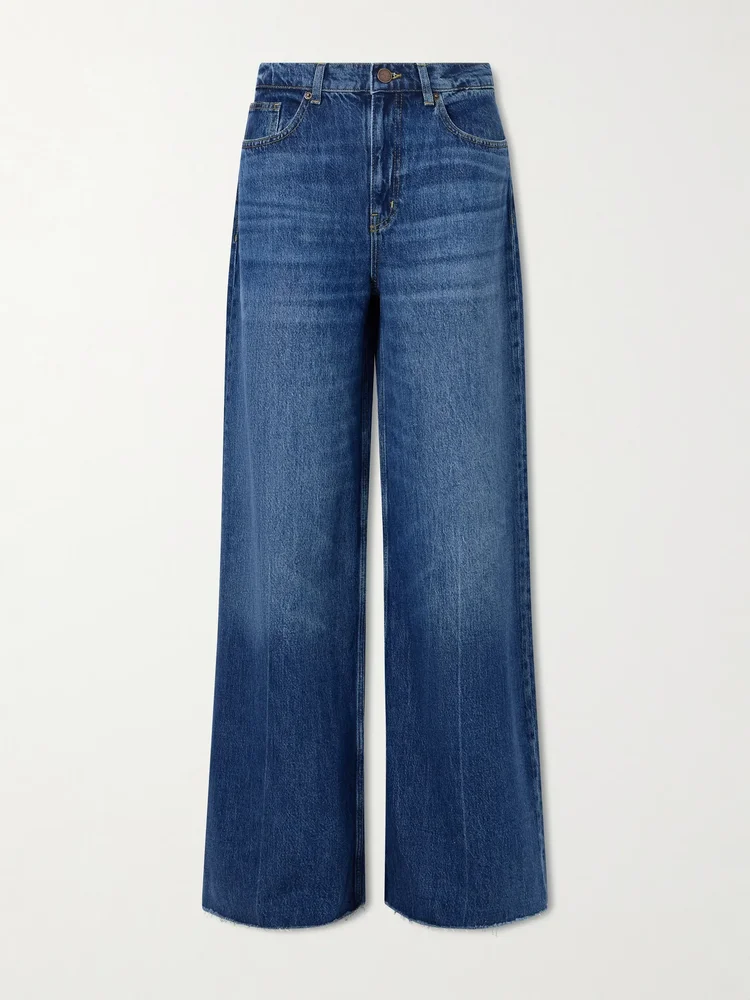 High-rise wide-leg jeans